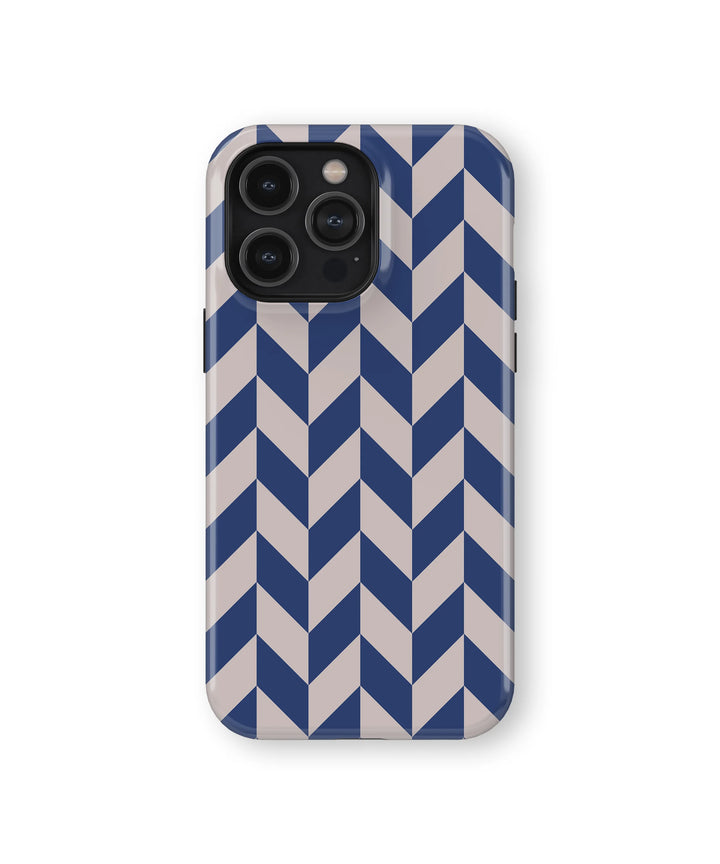BLUE CHEVRON CHECKERS
