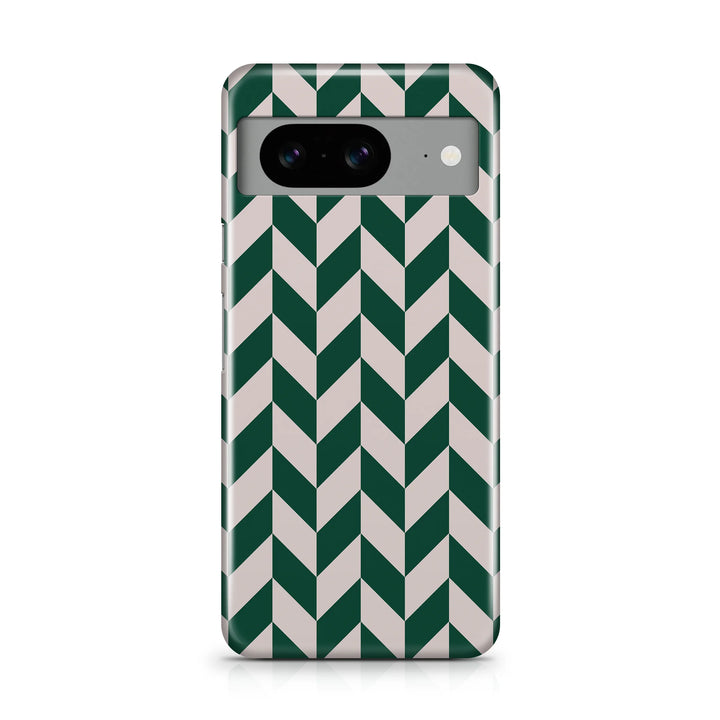 GREEN CHEVRON CHECKERS