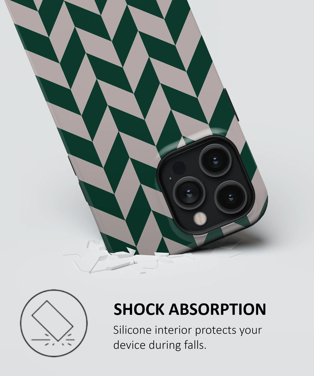 GREEN CHEVRON CHECKERS