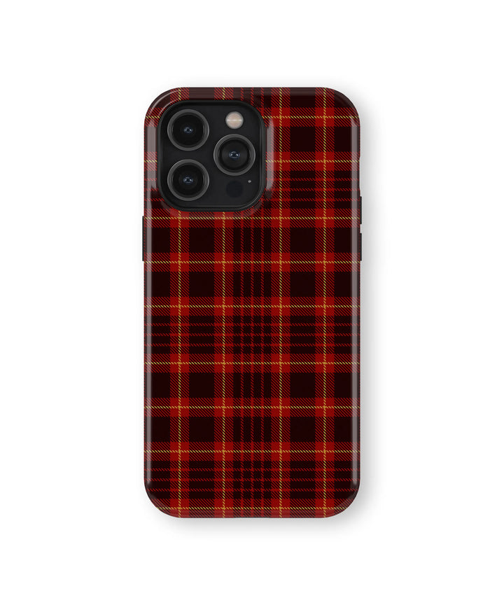RED AND BLACK TARTAN