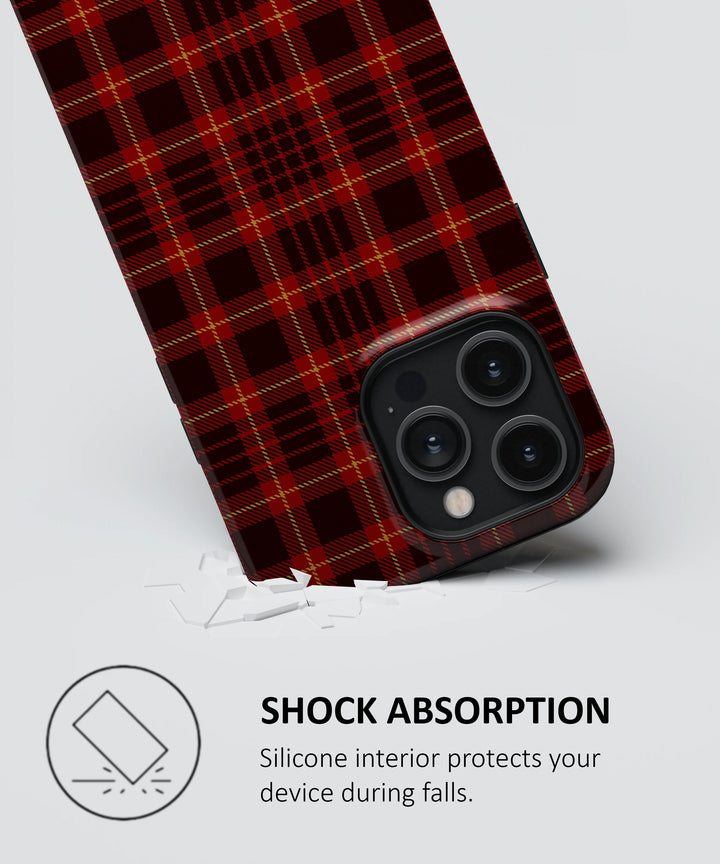 RED AND BLACK TARTAN