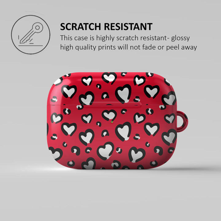 HEARTS LEOPARD - AIRPOD CASE